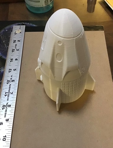 Printed spacex dragon - 3d,